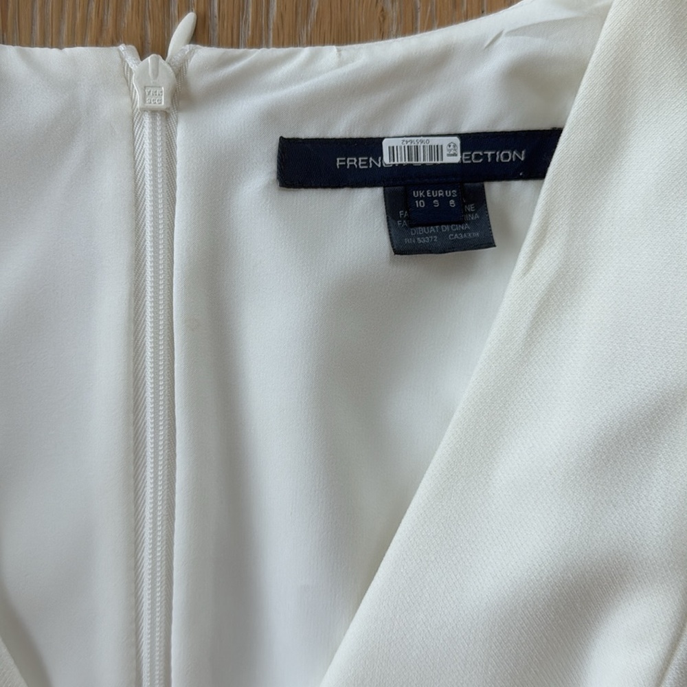 French Connection V-Neck Ruffle Whisper Dress - Picture 2 of 3